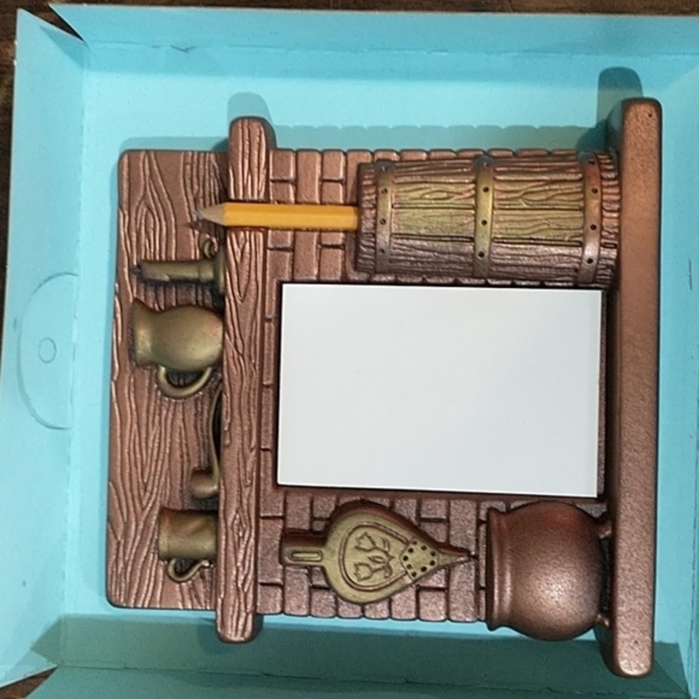 Vintage Miller Studio Fireplace mantle Wall Plaque Note Pad 1963 NIB Made in USA